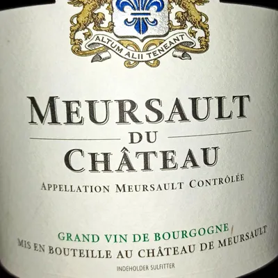2021 Meursault du Château, Château de Meursault, Meursault, Côte de Beaune, Bourgogne, Frankrig.